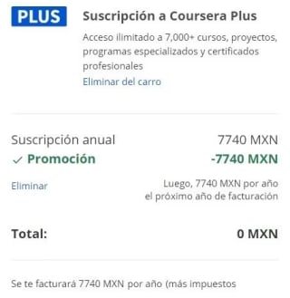 Coursera Plus por 1 Año Gratis para Nuevos