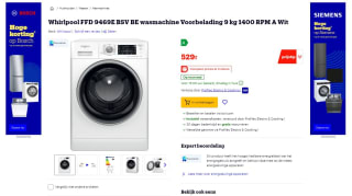 Whirlpool 9 kg wasmachine nu voor €529 bij bol.com