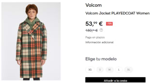 Volcom Chaqueta Playedcoat para Mujer por 53.99€