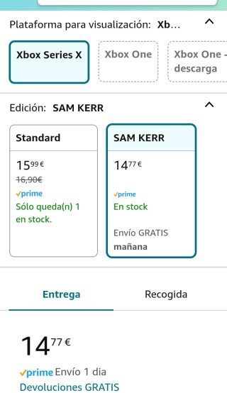 Fifa 23 Sam Kerr Xbox Series X por 14,77€.