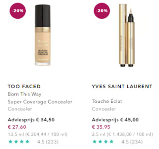 20% korting op alles + tot 2 gratis cadeaus bij Douglas