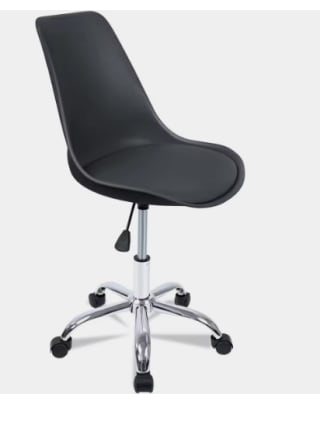 Silla de Escritorio para Oficina Sin Reposabrazos Ergonómica con Ruedas y Altura Ajustable por 22.09€ (Cuenta Nueva 13.25€)