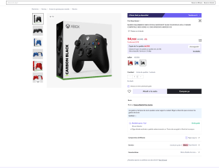 Mando Xbox Carbon Black por solo 54,92€ (Nuevos usuarios por 42,92€)