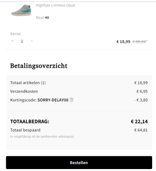 FILA Highflyer mid suède heren sneakers voor €15,19 dmv code bij Otrium