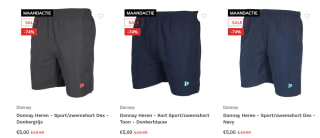 Diverse Donnay zwembroeken voor €5 per stuk bij Donnay