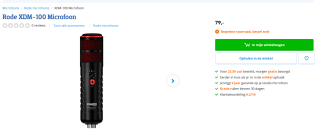 Rode Microphones XDM100 microfoon voor €79 bij Coolblue