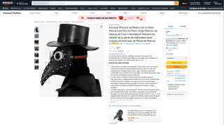 Máscara de Médico de la Peste Aceshop por 5,99€