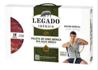 Estuche Jamón de Cebo Ibérico 50% Raza Ibérica Maletín Legado Elpozo por 29,59€