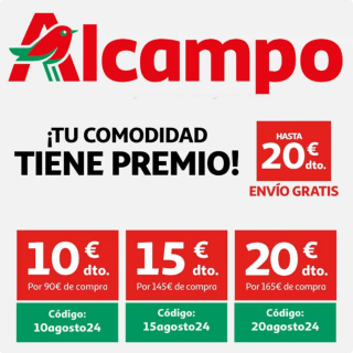Cupones hasta 20€ Descuento en ALCAMPO Madrid