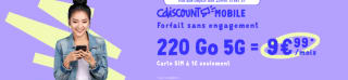 Forfait mobile Cdiscount Mobile à 9,99€/mois