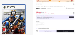 Videojuego Warhammer 40,000: Space Marine 2 PS5 por 58,85€ (cuenta nueva por 46,85€)