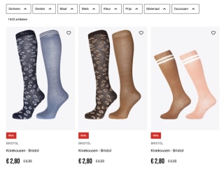 Tot 80% korting in de Bristol Magazijnverkoop