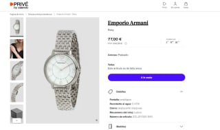 Reloj para mujer Emporio Armani por 69,30€