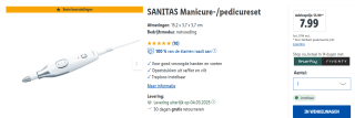 SANITAS Manicure-/pedicureset voor €7,99 in de Lidl webshop