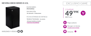 Neveras Xbox Serie X desde 49,99€