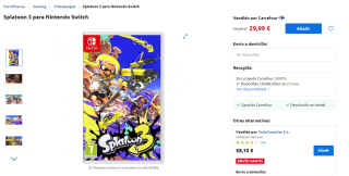 Videojuego Splatoon 3 Nintendo Switch por 29,99€