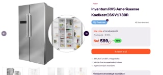 Amerikaanse Koelkast Inventum nu voor €618,95 bij ibood