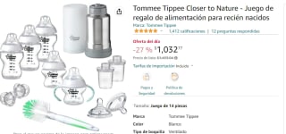 Juego de alimentación para recién nacidos - Tommee Tippee por $1032.77