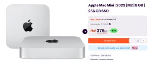 Apple Mac Mini (2023) M2 8Core/8GB/256SSD/10GPU voor €379 bij Ibood