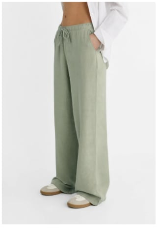 Pantalon classique Stradivarius - Flowing Rustic khaki à 24,99€