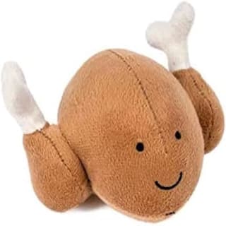 Obtain Petface foodie faces roast chicken plush dog toy from Amazon for £2.69