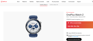 Montre Connectée OnePlus Watch 2 Nordic Blue Edition à 179€