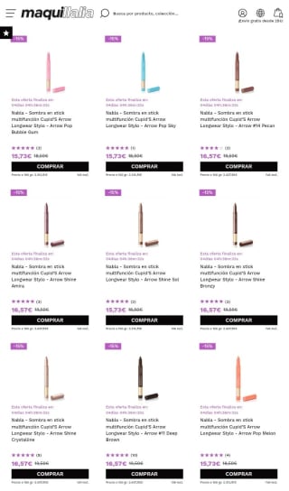 -15% Cupid's Arrow de Nabla.