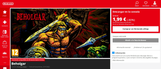 Juego para Nintendo Beholgar por 1,99€