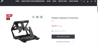 Pédales Fanatec ClubSport V3 inversées à 429,95 €