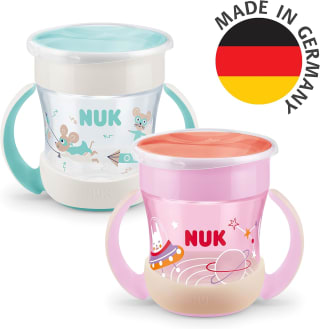 Pack de 2 Tazas NUK Mini Magic Cup Night que Brillan en la Oscuridad por 14,82€