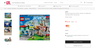 Lego city Set de Construcción Centro Urbano con Bases de Carretera por 51,41€