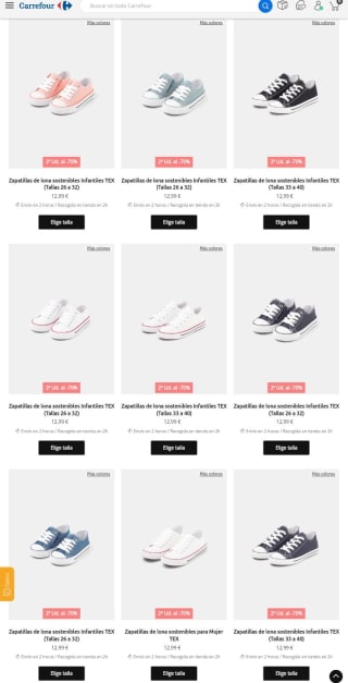 -70% de Descuento en la Segunda Unidad de Lonas infantil y adulto.