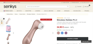 Vibromasseur Satisfyer Pro 2 à 24,90€