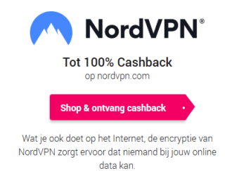 100% Cashback op NordVPN via CashbackXL