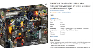 PLAYMOBIL Dino Rise Dino Mine - 70925 voor €32,84 bij Amazon