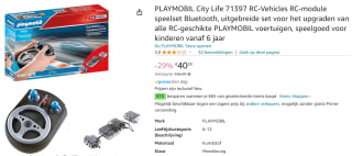 PLAYMOBIL RC-module Bluetooth voor €40,39 bij Amazon