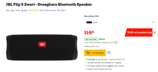 JBL Flip 5 bluetooth speaker voor €79,95 bij Bol