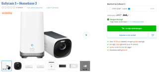 Eufy Eufycam 3 met Homebase 3 voor €244 bij Coolblue