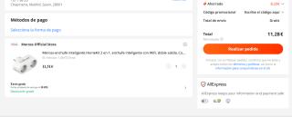 Enchufe Meross inteligente HomeKit 2 en 1 por solo 11,28€