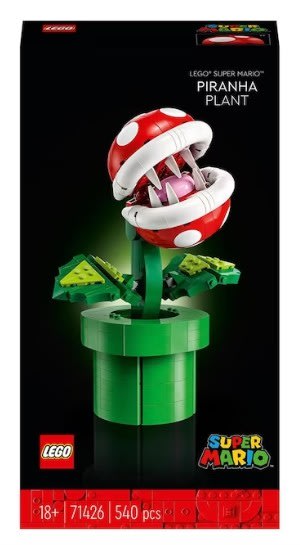 Juguete de construcción Planta Piraña Lego Super Mario por 48,70€.