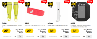 Sportkleding/accessoires van Asics -Adidas - PUMA va €2,36 bij SportKorting body: