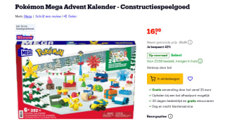 Pokémon Mega Advent Kalender voor €16,99 bij Bol