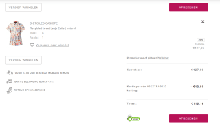 10% extra korting op reeds afgeprijsde artikelen bij Little Soho