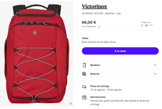 Mochila Victorinox ALTMONT ACTIVE por 66€