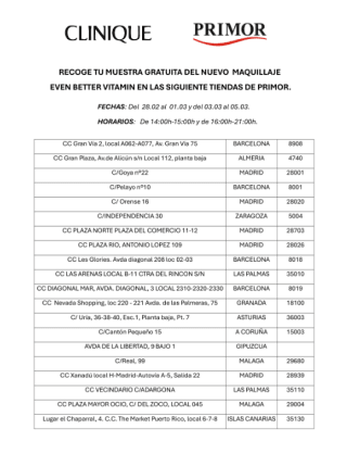 Muestras gratis del nuevo maquillaje Even Better Vitamin de Clinique