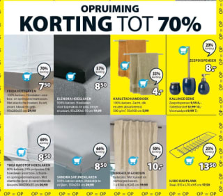 Ontvang nu tot 70% korting in de sale van JYSK