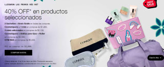 Hasta 40% de descuento en Clinique + 12 regalos comprando más de $2,500 y $298 descuento con KueskiPay