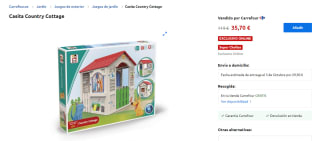 Casita Infantil Country Cottage por 35,70€ y Peppa Pig por 44,70€