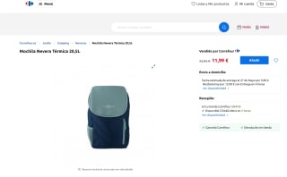 Mochila Nevera Térmica 20,5L por solo 11,99€