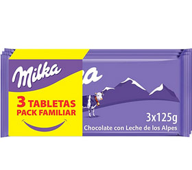 Chocolate Milka con Leche de los Alpes 3 x 125g a solo 2,79€ Prime Days
